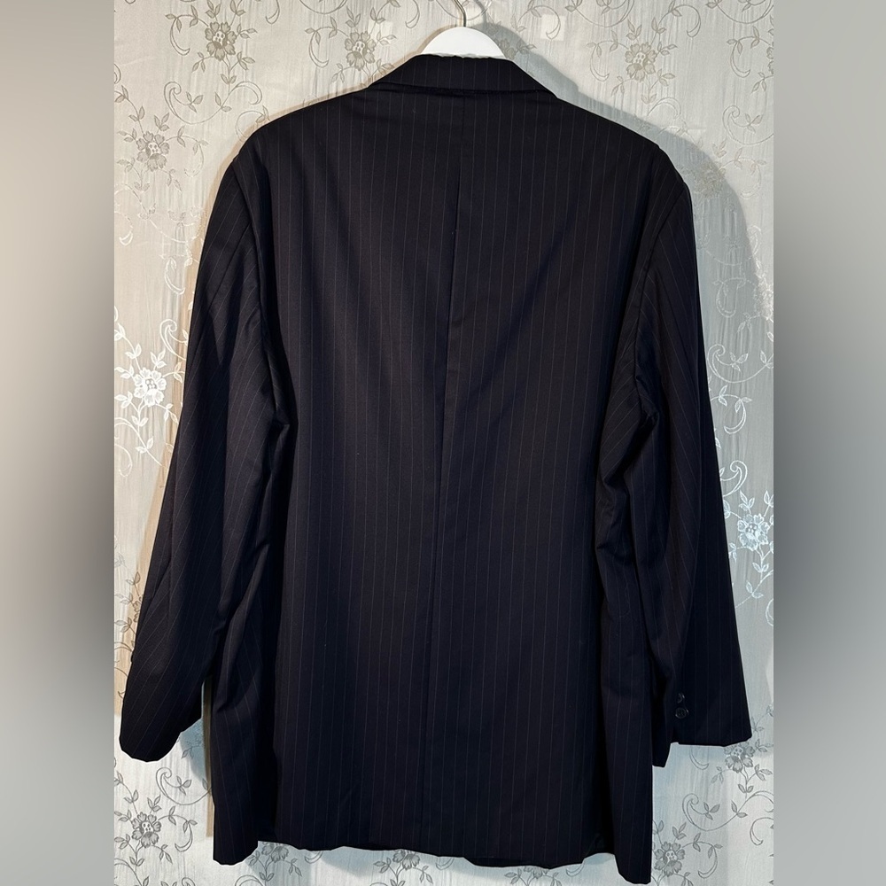 Gianfranco Ferre Studio Pinstripe Suit Jacket Blazer Made in Italy Wool Size 46 - Picture 8 of 9